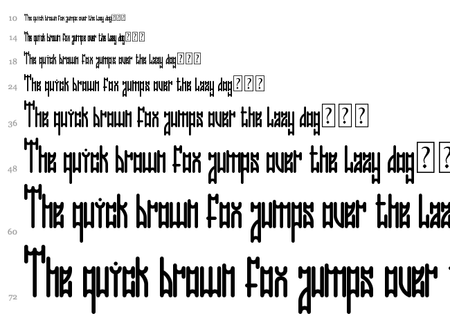 Niceomi font waterfall