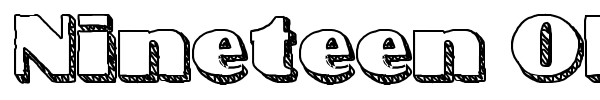 Nineteen Oh Five font preview