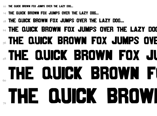 Nittenaattifire font waterfall