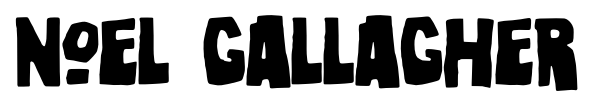 Noel Gallagher font
