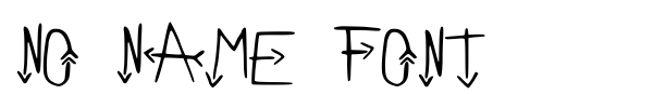 No Name Font font