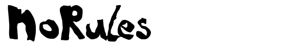 NoRules font