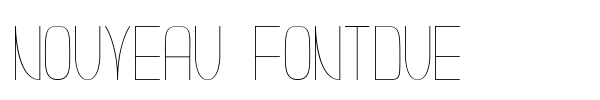 Nouveau Fontdue font