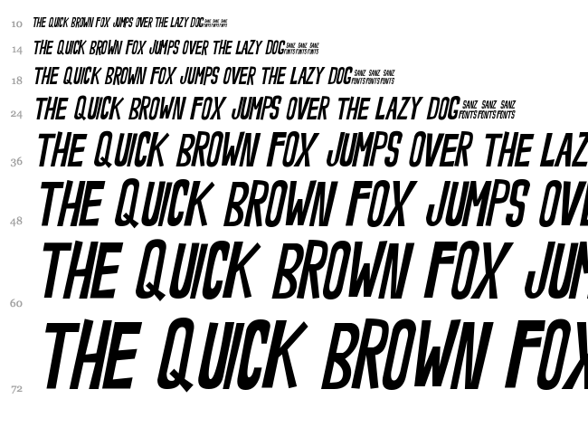 Noveey font waterfall