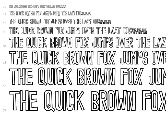 Noveey font waterfall