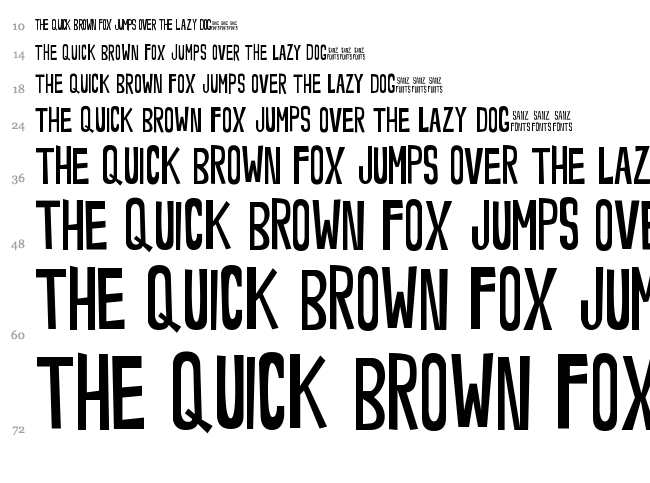 Noveey font waterfall