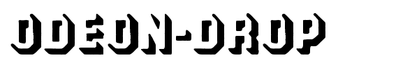Odeon-Drop font