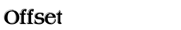 Offset font