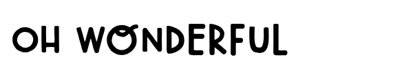 Oh Wonderful font