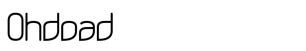 Ohdoad font