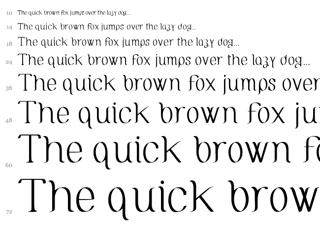 Olimpia font waterfall