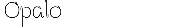 Opalo font