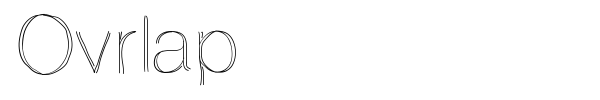 Ovrlap font