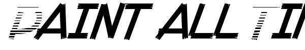 Paint all Time font