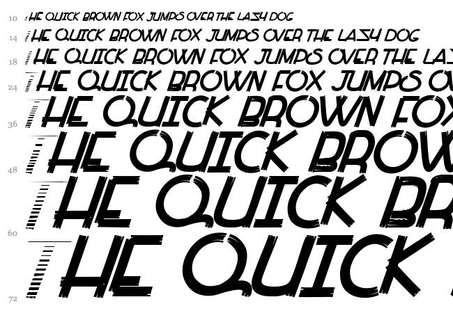 Paint all Time font waterfall