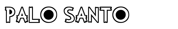 Palo Santo font