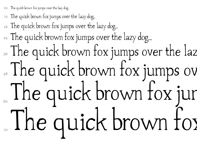 Palovsky font waterfall