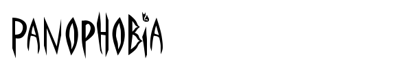 Panophobia font