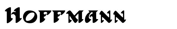 Hoffmann font