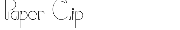 Paper Clip font