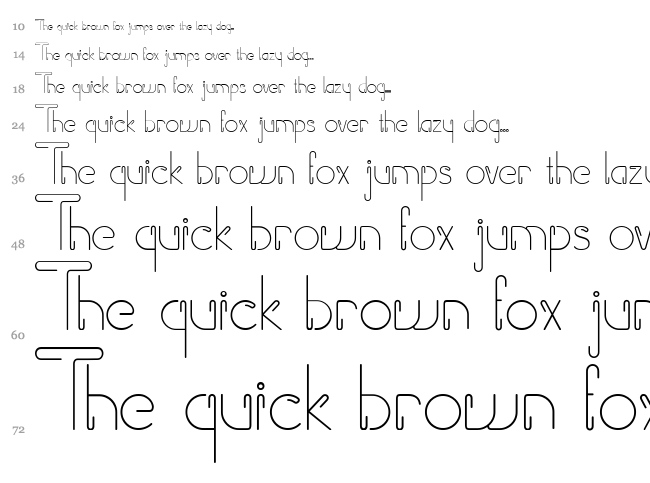 Paper Clip font waterfall