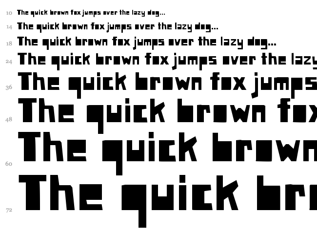 Paper Johnny font waterfall
