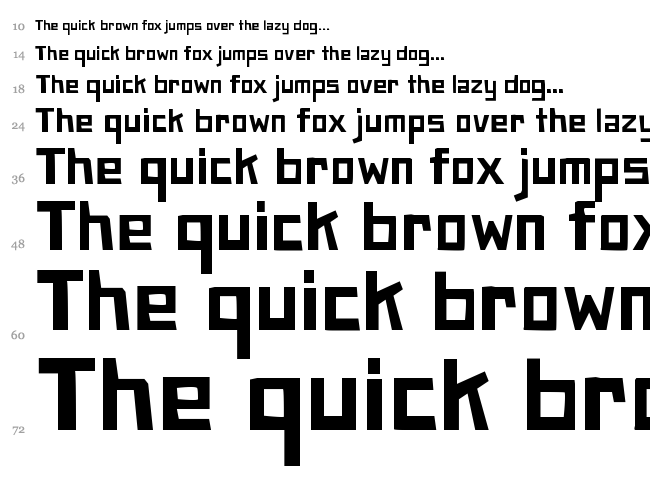 Paper Johnny font waterfall