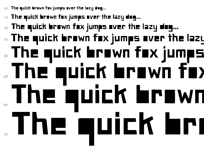 Paper Johnny font waterfall