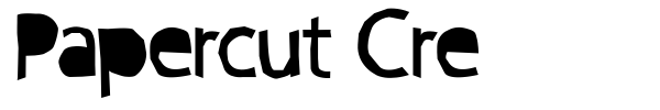 Papercut Cre font