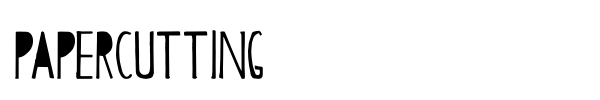 Papercutting font preview