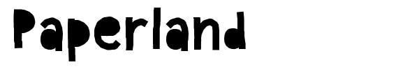 Paperland font preview