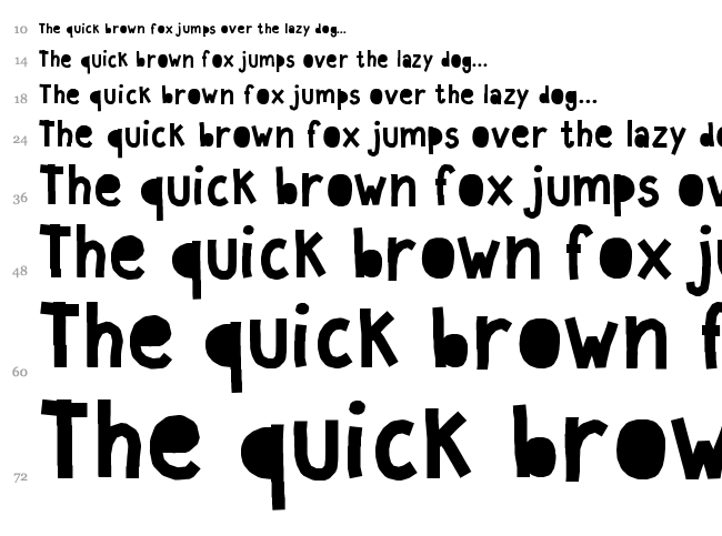 Paperland font waterfall