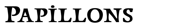 Papillons font preview