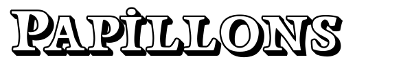 Papillons font preview