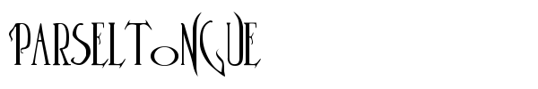 Parseltongue font