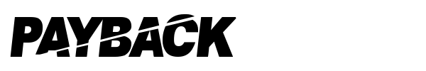 PaybAck font