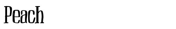 Peach font