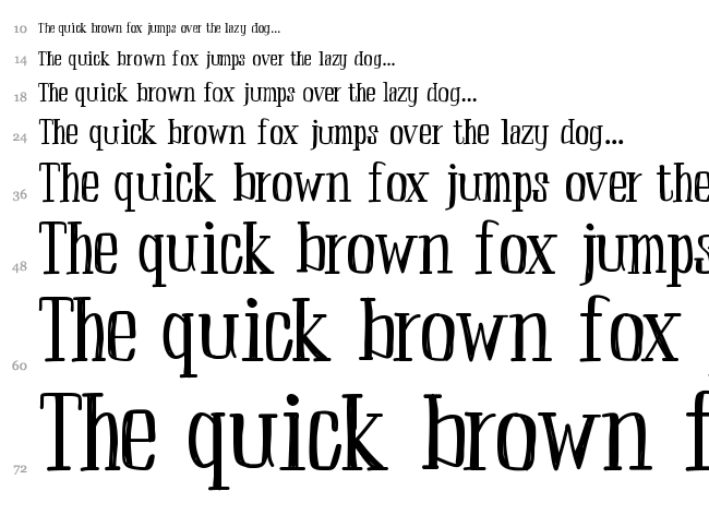 Peach font waterfall