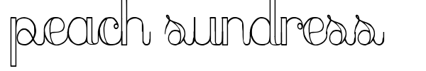 Peach Sundress font