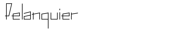 Pelanquier font