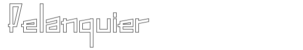 Pelanquier font preview