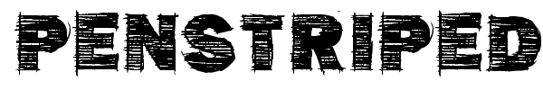 Penstriped font