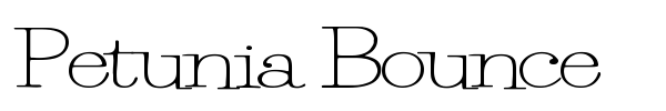 Petunia Bounce font