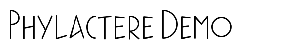 Phylactere Demo font