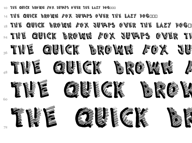 Picasa font waterfall