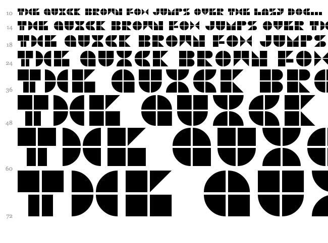 Pico Pop font waterfall