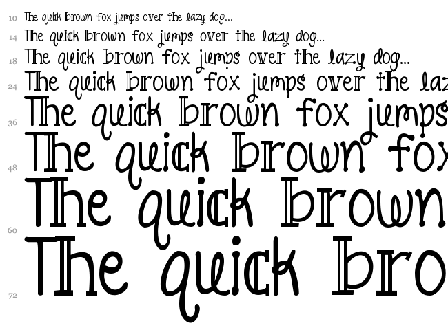 Pineapple Delight font waterfall