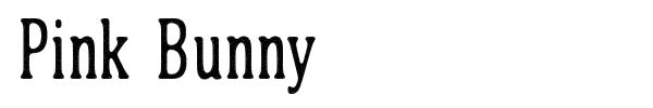 Pink Bunny font