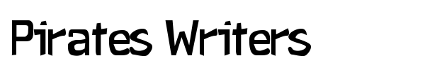 Pirates Writers font