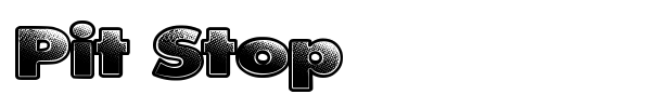 Pit Stop font preview